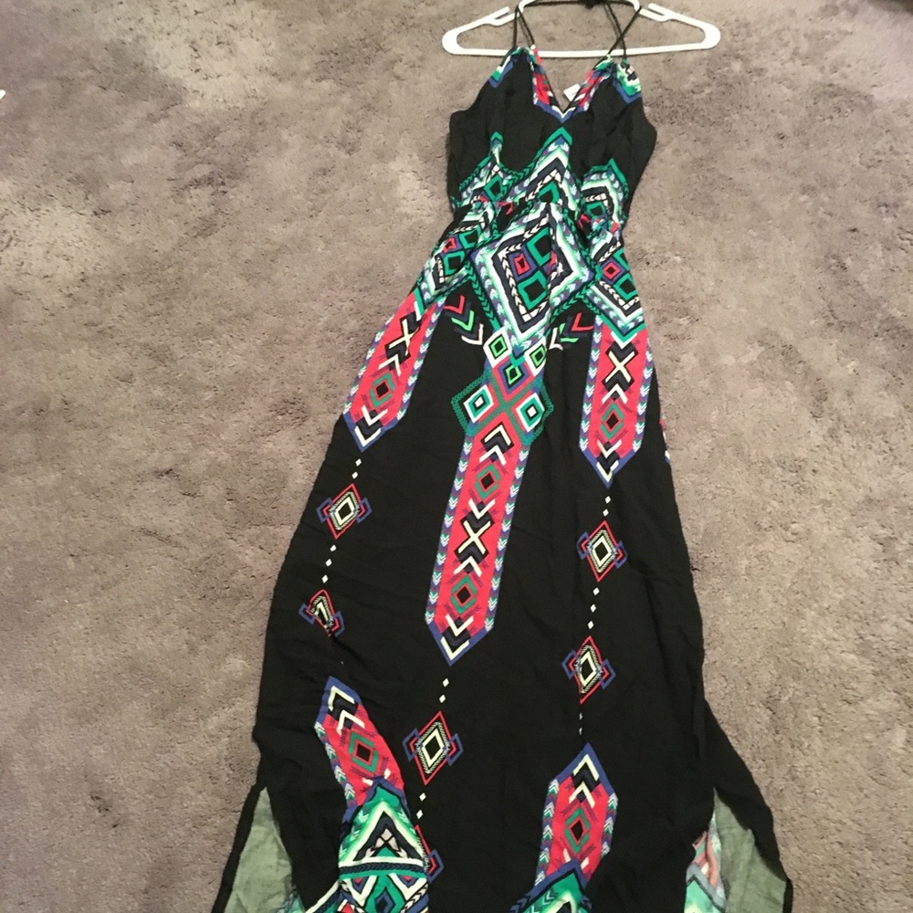 LAST CHANCE! MAKE AN OFFER!  No Boundaries Women's Halter Maxi Dress